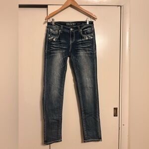 Grace Women's Dark Blue Skinny Jeans